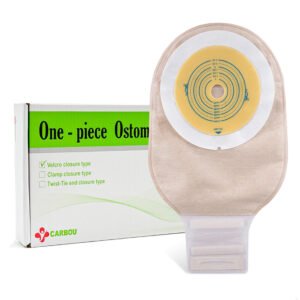 carbou one piece velcro closure ostomy bag new 6