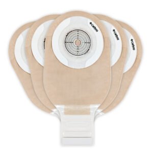 carbou one piece velcro ostomy bag new 1